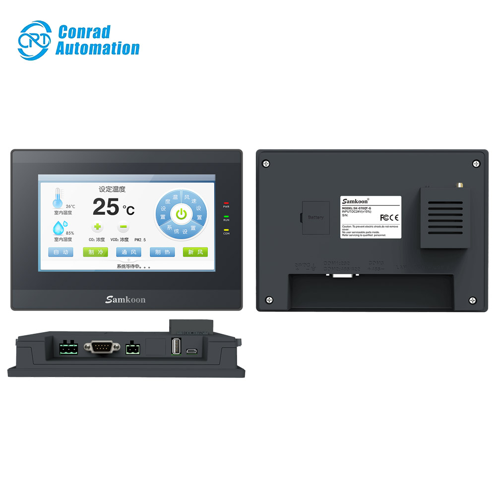 Samkoon HMI High Quality Industrial Samkoon SK-070QE-G Human Machine Interface HMI 7 Inch Touch Screen Display