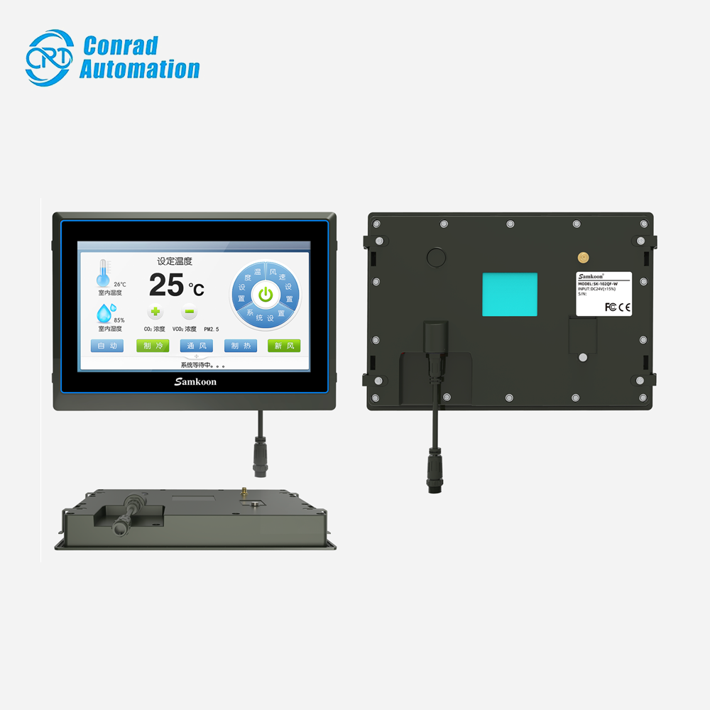 Samkoon HMI High Quality Industrial Samkoon SK-102QF-W Human Machine Interface HMI 10.2 Inch Touch Screen Display in Stock