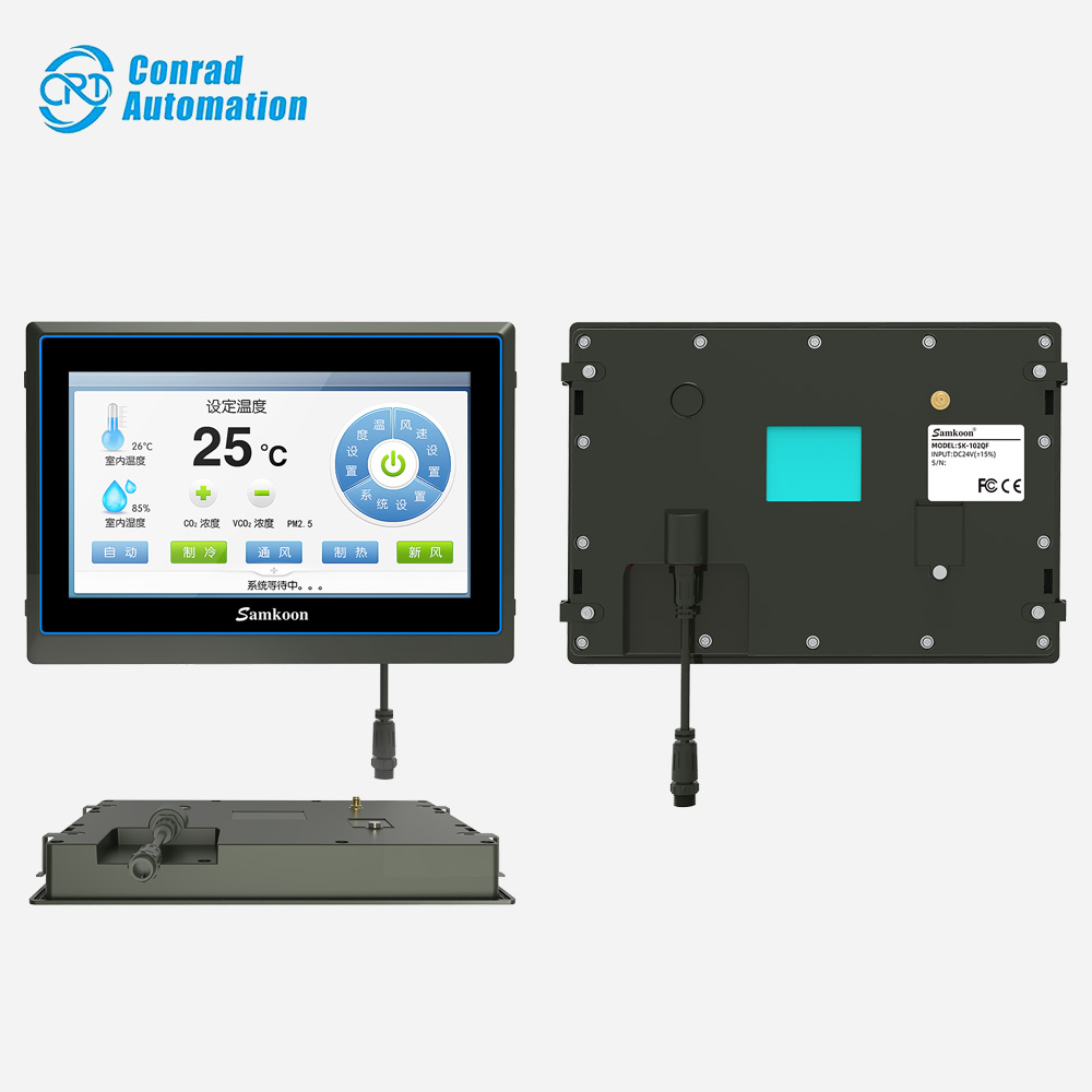 Samkoon HMI High Quality Industrial Samkoon SK-102QF Human Machine Interface HMI 10.2 Inch Touch Screen Display in Stock