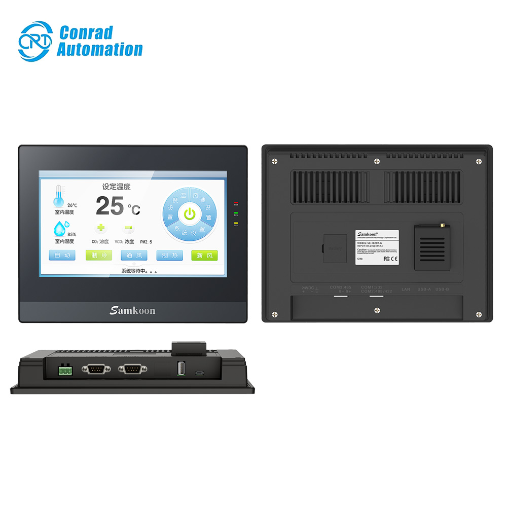Samkoon HMI High Quality Industrial Samkoon SK-102QT-G Human Machine Interface HMI 10.2 Inch Touch Screen Display in Stock