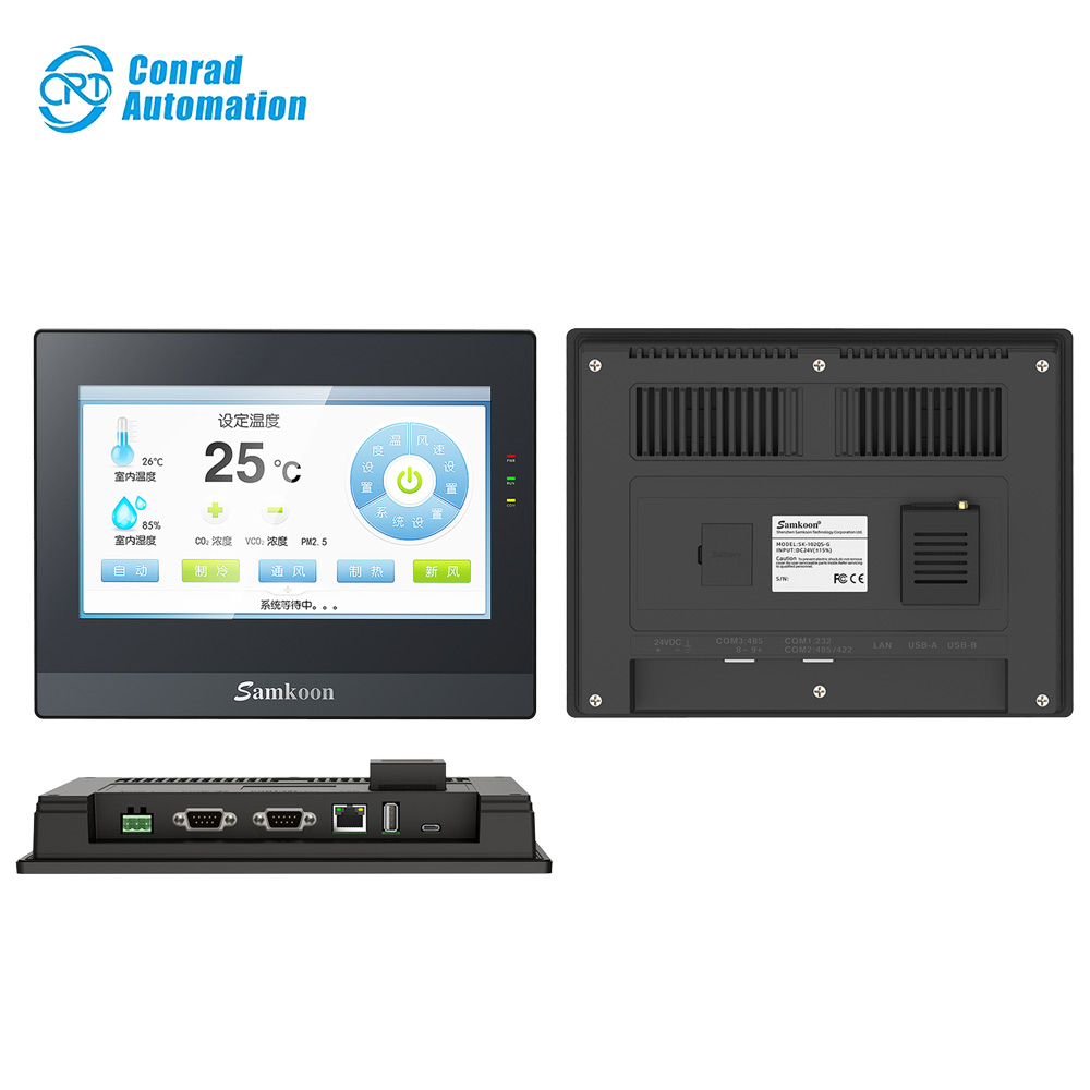 Samkoon HMI High Quality Industrial Samkoon SK-102QS-G Human Machine Interface HMI 10.2 Inch Touch Screen Display in Stock