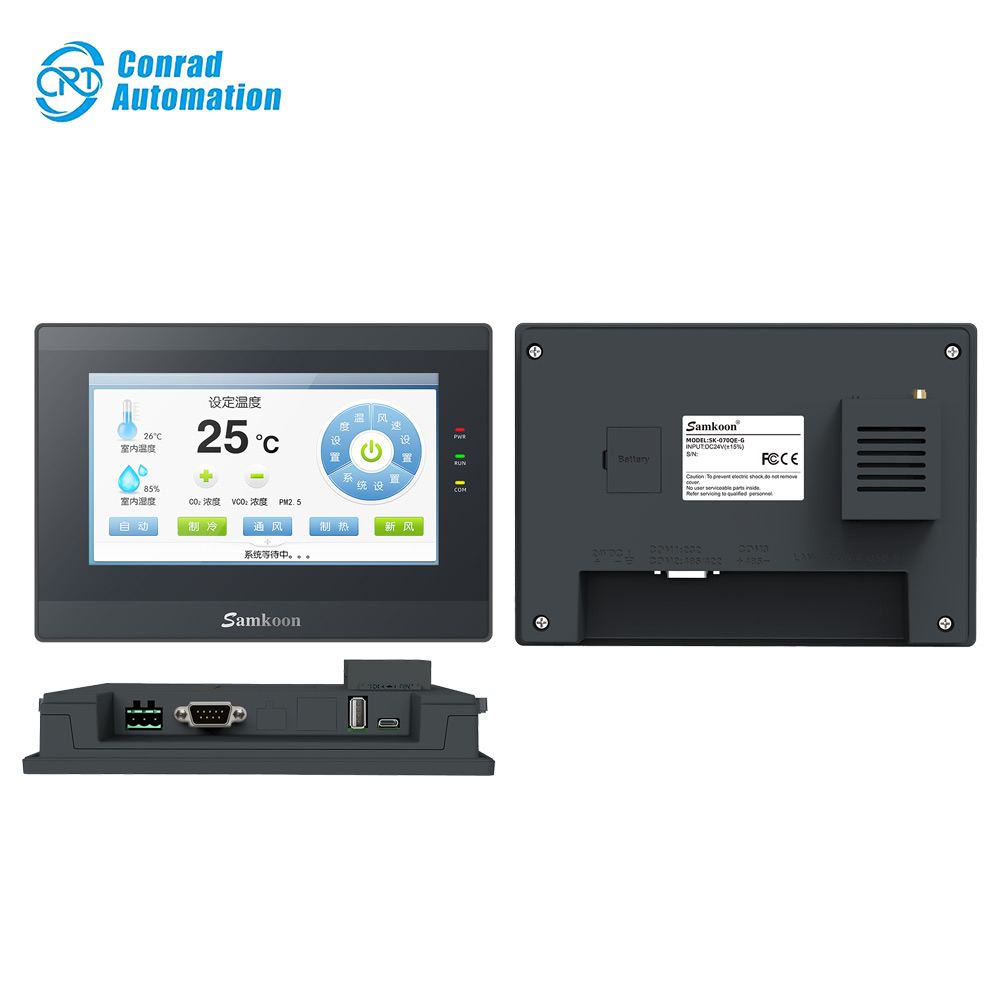 Samkoon HMI High Quality Industrial Samkoon SK-102QF-W Human Machine Interface HMI 7 Inch Touch Screen Display in Stock