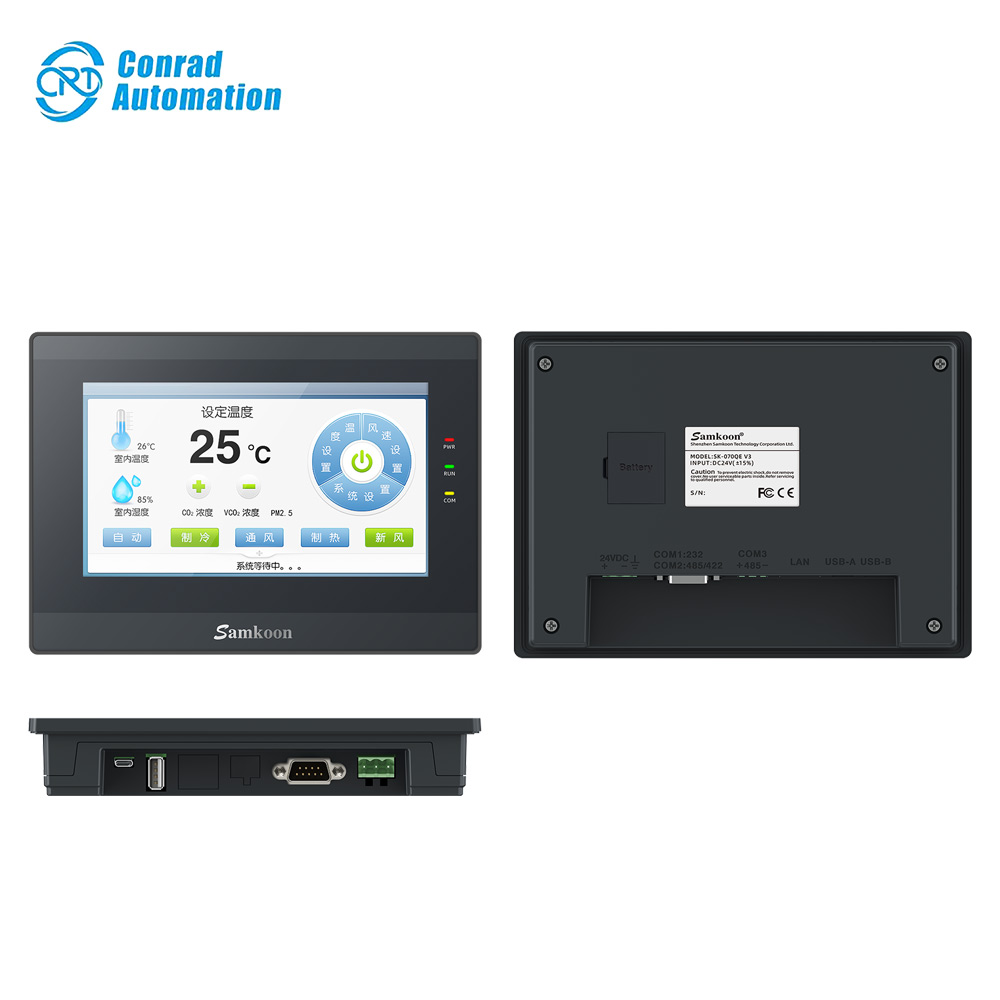 Samkoon HMI High Quality Industrial Samkoon SK-070QEV3 Human Machine Interface HMI 7 Inch Touch Screen Display in Stock
