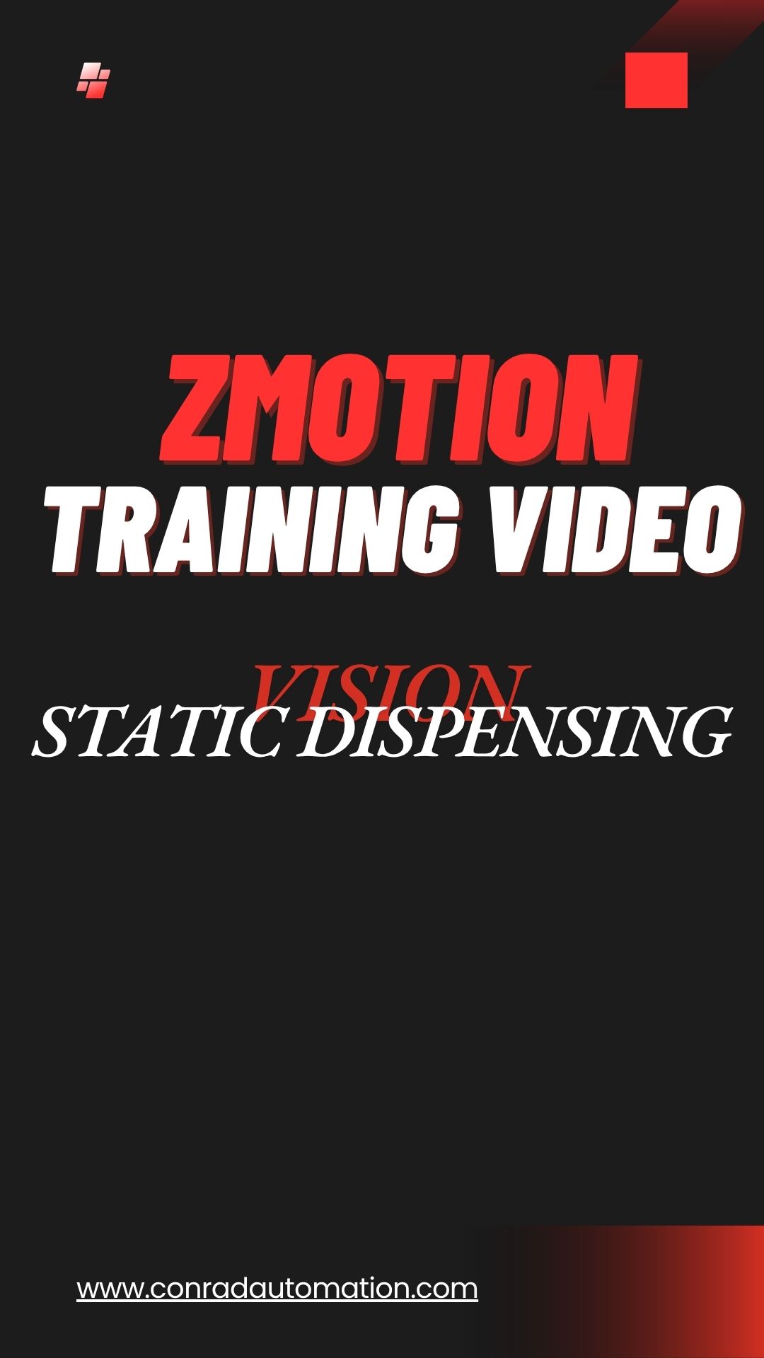 Vision Static Dispensing Training Video || Zmotion